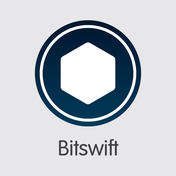 Bitswift - κρυπτονόμισμα γραφικό σύμβολο. — Διανυσματικό Αρχείο