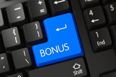 Klavye mavi tuş takımı - Bonus ile. 3D