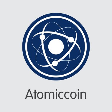 Atomiccoin - Blockchain Cryptocurrency Colored Logo. clipart