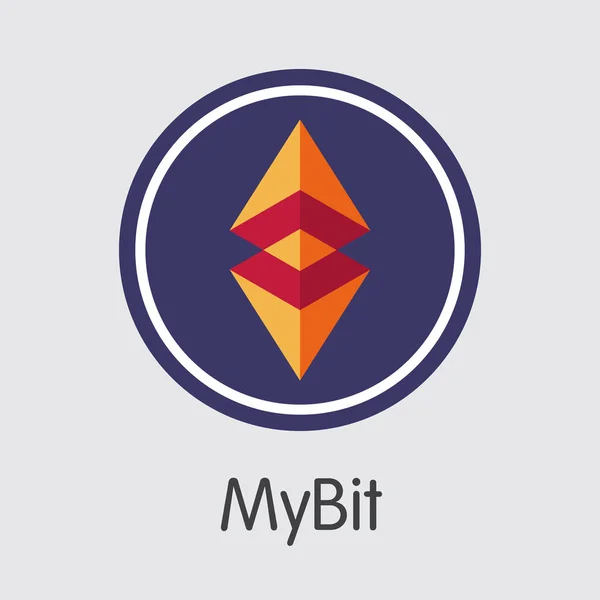 Mybit - Crypto valuta Pictogram. — Stockvector