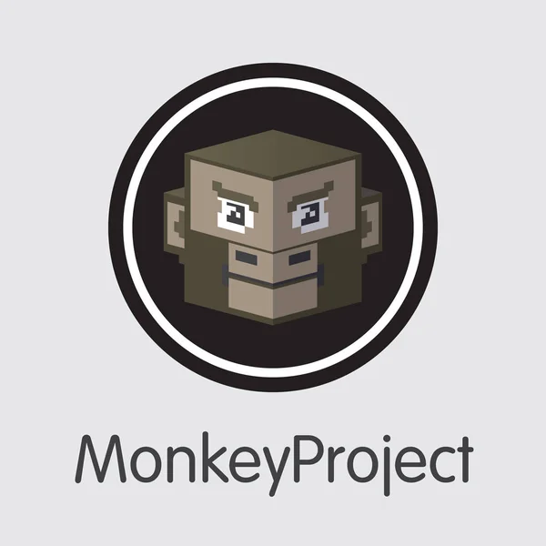 Monkeyproject Virtual Currency. Vector MONK Logo.