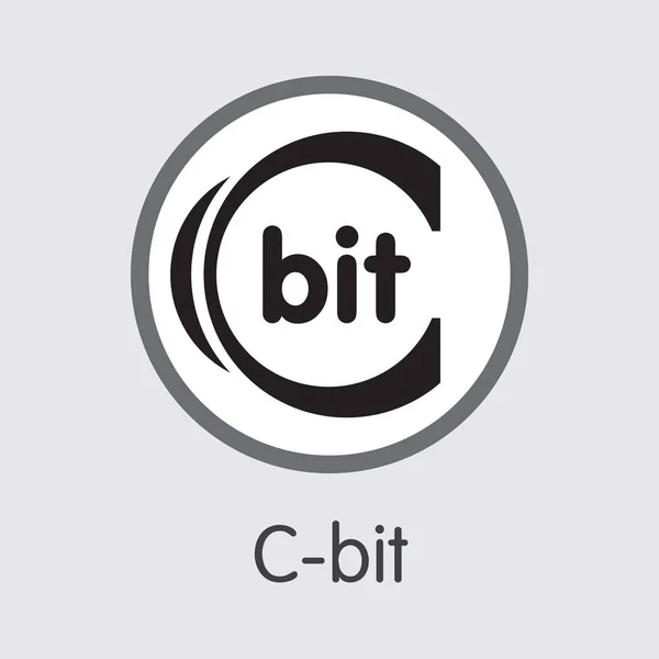 C-bits Crypto valuta - vectorelement. — Stockvector
