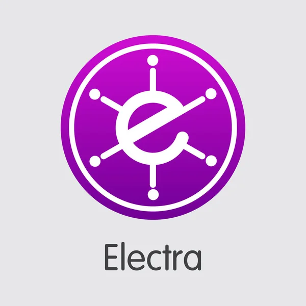 Electra wirtualnej waluty - Element wektora. — Wektor stockowy