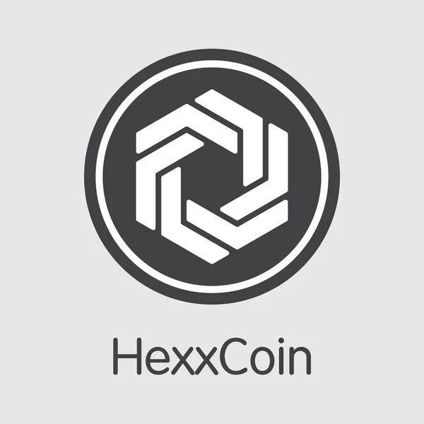 Νόμισμα Hexxcoin κρυπτο - διάνυσμα εικονόγραμμα. — Διανυσματικό Αρχείο
