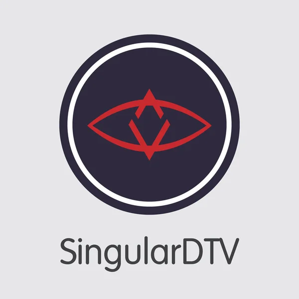 Singulardtv Criptomoeda. Vetor SNG Web Icon . —  Vetores de Stock