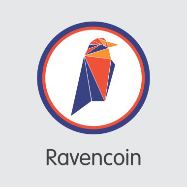 Ravencoin - Blockchain Cryptocurrency sikke resim.