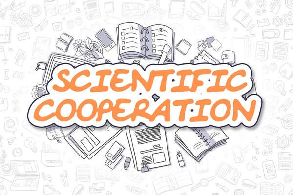Vědecká spolupráce - obchodní koncept. — Stock fotografie