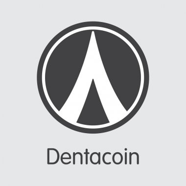 Dentacoin - dijital para illüstrasyon.