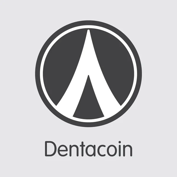 Dentacoin - εικονογράφηση ψηφιακό νόμισμα. — Διανυσματικό Αρχείο