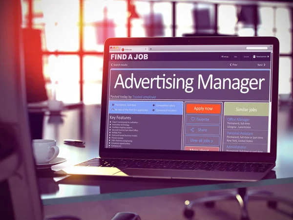 Wij zijn verhuren Advertising Manager. 3D. — Stockfoto
