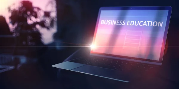 Continuing Education Concept. Business Education on Notebook. 3D. — 스톡 사진