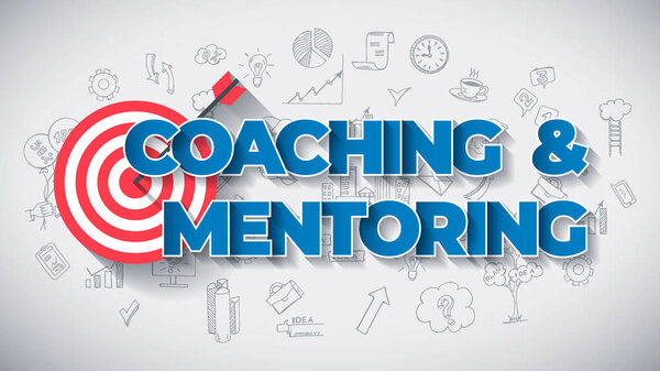 Coaching and Mentoring - Creative Business Concept. Web Design Template.