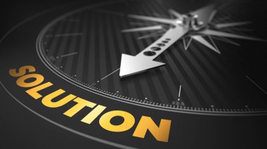 Metni Gösteren İğneli 3B Pusula: Çözüm.