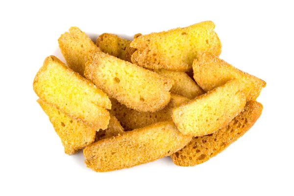 Top view of butter crispy bread topping sugar — Stock Photo, Image