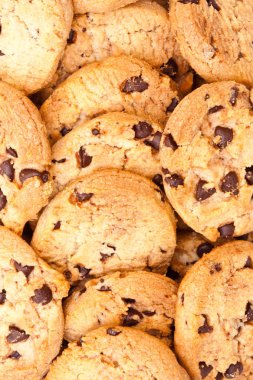 çikolata kurabiye yığını