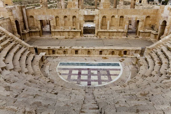 Nordtheater in der antiken Stadt Jerash — Stockfoto