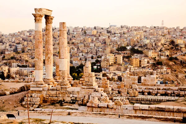 Herkulestempel auf der Zitadelle in Amman — Stockfoto