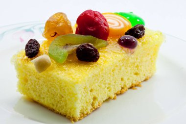 pasta beyaz arkaplanda izole edildi