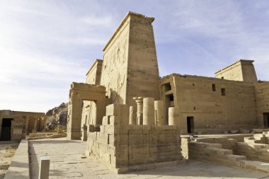 Aswan adlı Philae Isis Tapınağı