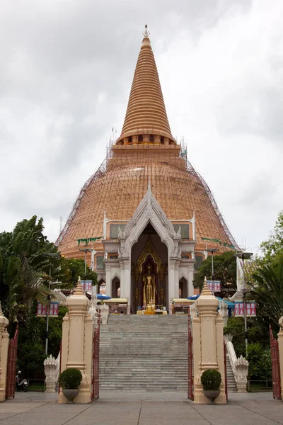 Prapathom 的佛塔，泰国的大宝塔 — 图库照片