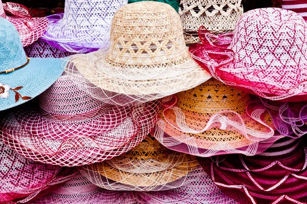 Halom különböző kalap itt Bagan, Mianmar — Stock Fotó