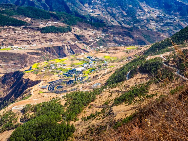 Hochland landwirtschaftliches Dorf in China — Stockfoto