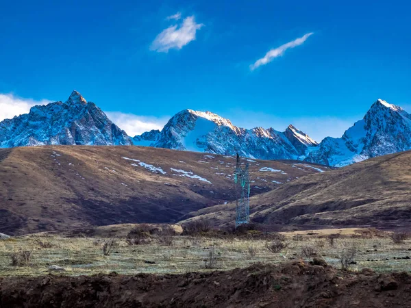 Landskap av snö berg i Sichuan — Stockfoto