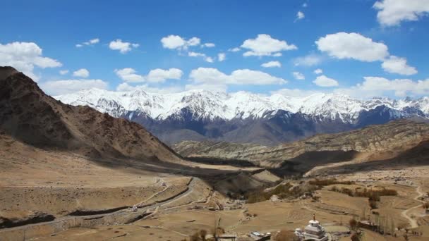 Himalayan Mountain Landscape Valley Ladakh India — Stock Video