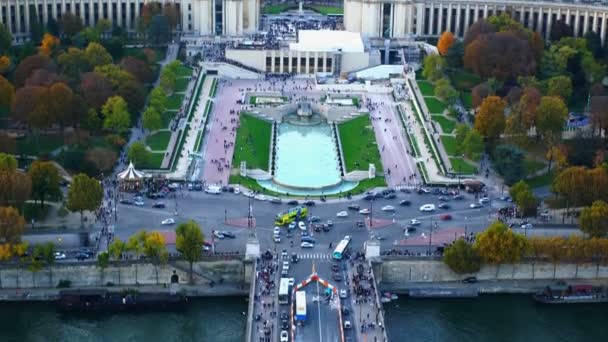 Vista Aérea París Francia — Vídeo de stock