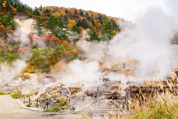 Natural landscape of Fuke no Yu in autumn — Stock Photo, Image