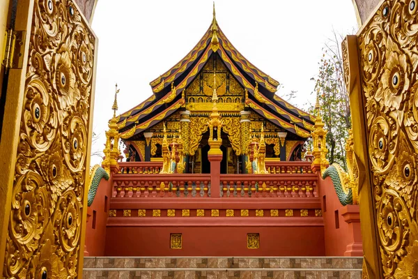 Architecture in Wat Phra That Doi Phra Chan on the top of a moun — Stock Photo, Image