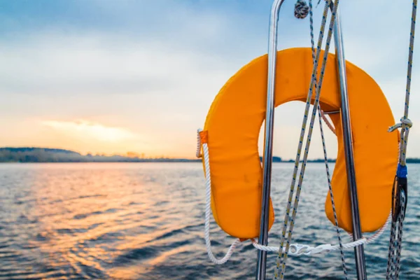 Lifebuoy Yacht — Stock Photo, Image