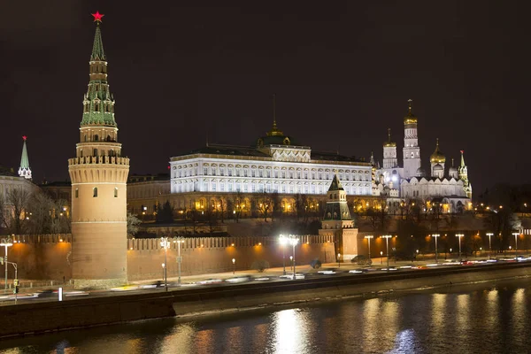 Noční Kreml Moskva — Stock fotografie