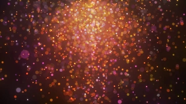 Colorful bokeh particles back ground texture orange — Stock Photo, Image