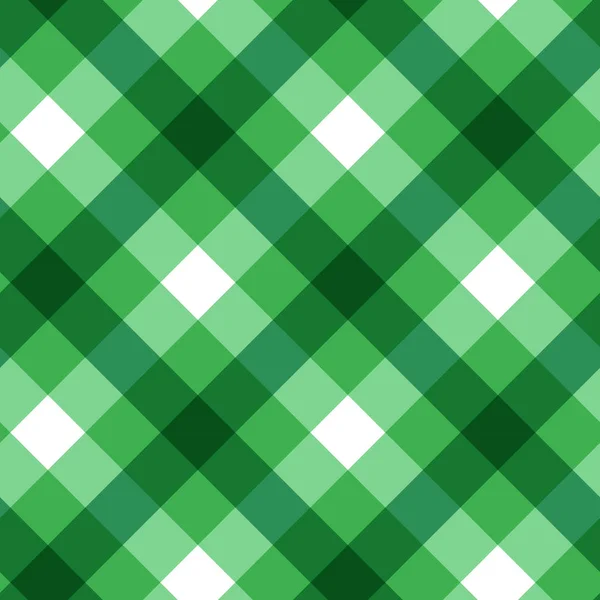 Groene checker patroon naadloze vector design — Stockvector