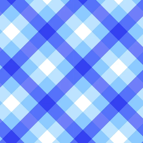 Blauwe checker patroon naadloze vector design — Stockvector