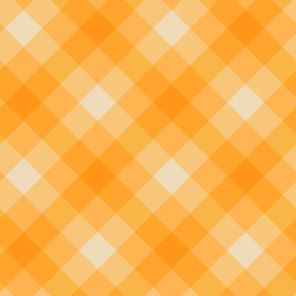 Oranje checker patroon naadloze vector design — Stockvector