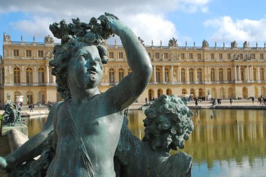 Versailles, Paris, parter d'Eau saraydan görünümünü