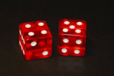 bir siyah Resepsiyon, sonucu dokuz (9), dört (4) ve beş (5 iki zar)