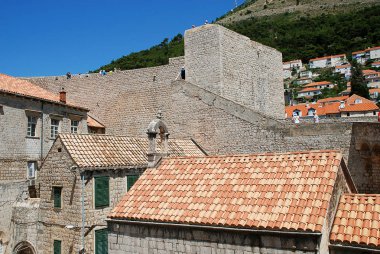 Dubrovnik Hırvatistan şehir duvar
