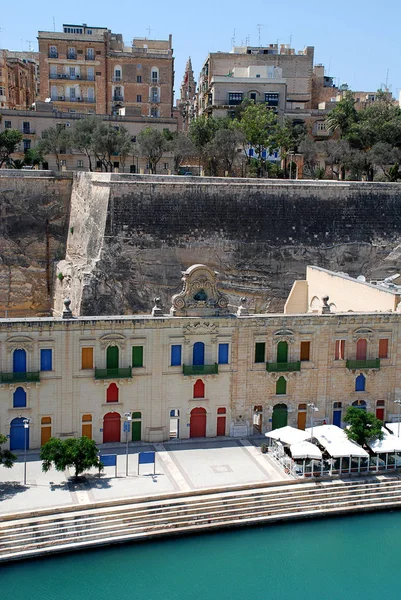 View of Valletta waterfront and Grand Harbour — Stock Photo, Image