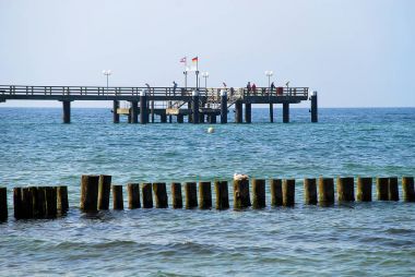 Sahil koruma Kuehlungsborn (Almanya): groynes. 