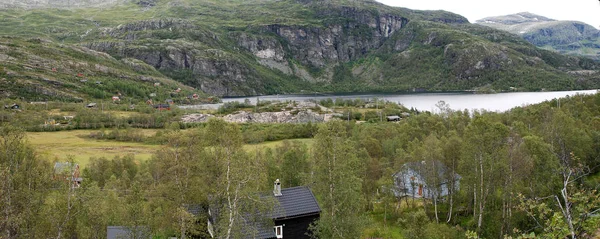 Paesaggio alla stazione di Myrdal, Aurland, Norvegia — Foto Stock