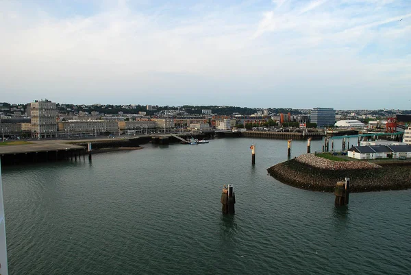 Hamnen i Le Havre (Normandie, Frankrike) — Stockfoto