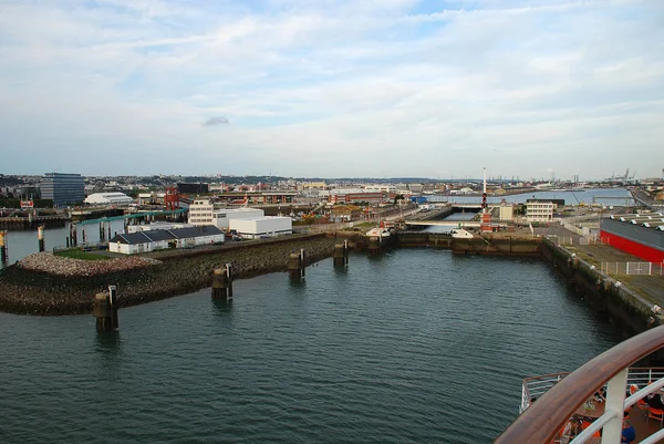 O porto de Le Havre (Normandia, França ) — Fotografia de Stock