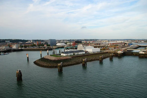 O porto de Le Havre (Normandia, França ) — Fotografia de Stock