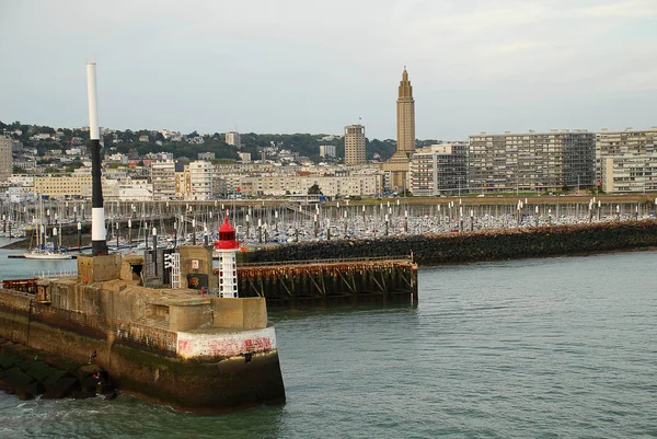 Il porto di Le Havre (Normandia, Francia ) — Foto Stock