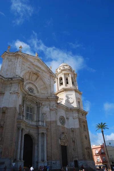 "Cadiz Cathedral "is a Roman Catholic church in Cadiz, Spain — стоковое фото