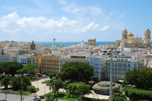 Vista aérea da Cidade Velha de Cádiz, Espanha — Fotografia de Stock