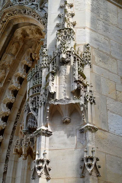 Detalhe da Igreja de St. Leonard, Honfleur, França — Fotografia de Stock